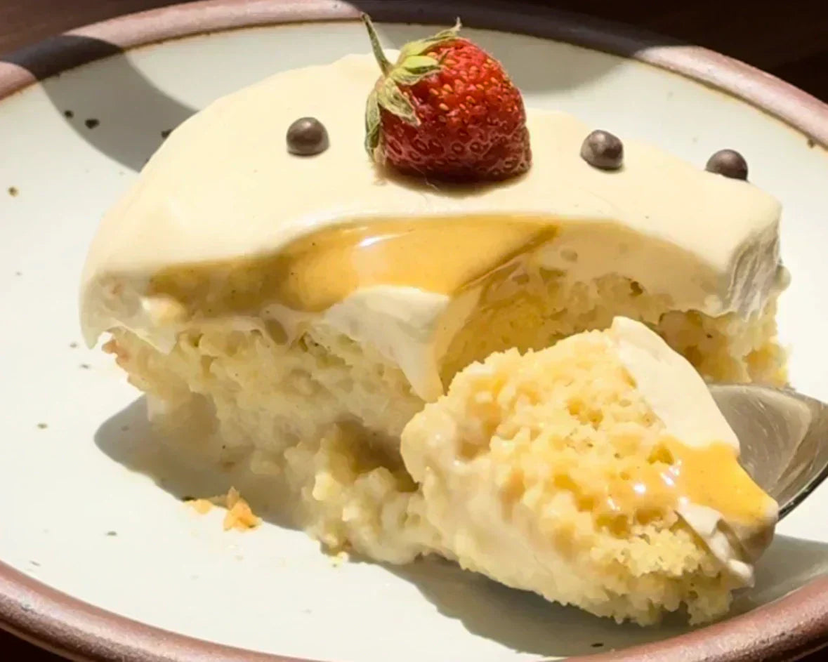 Ina Garten's Tres Leches Cake w/ Pistachio Cream