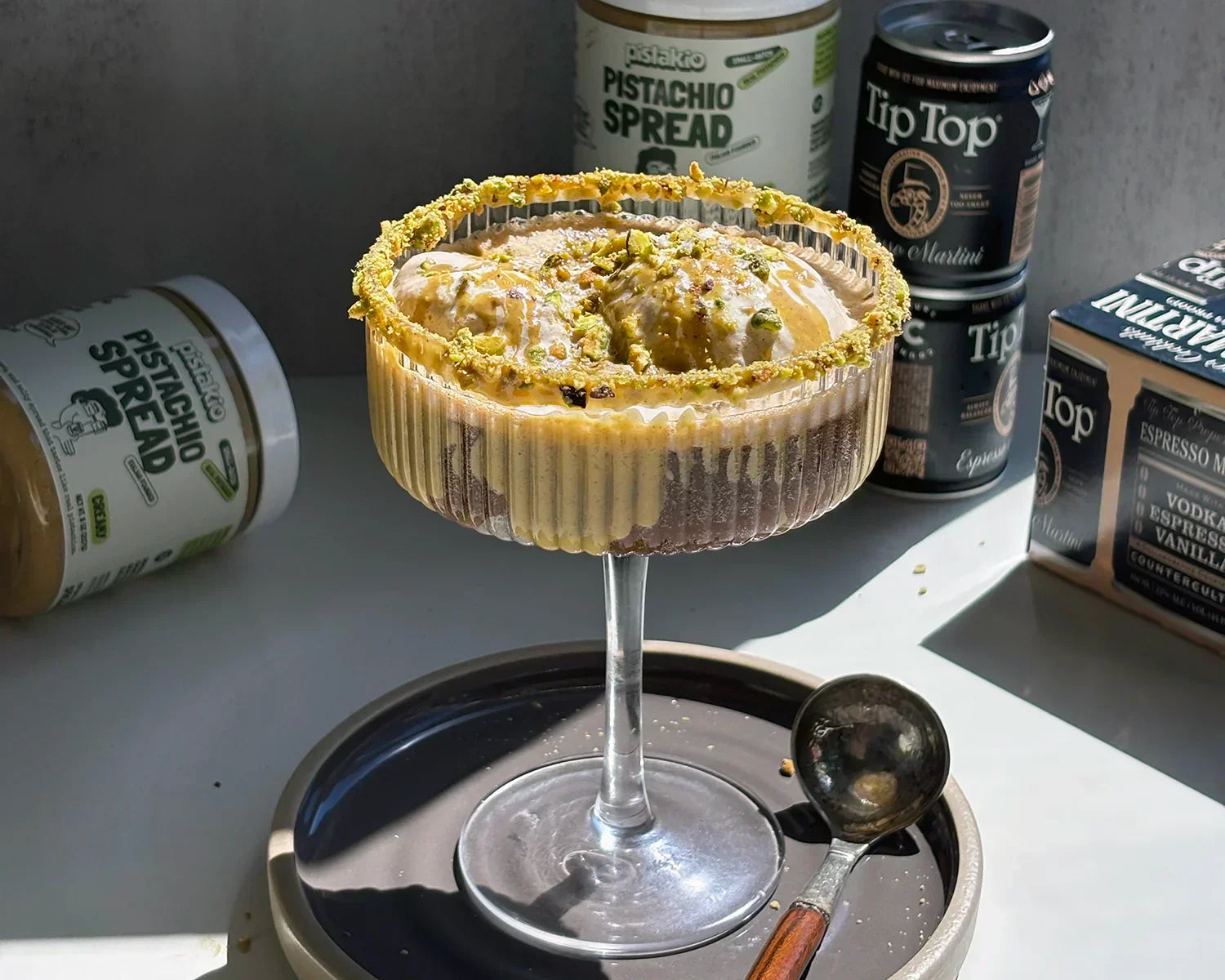 BOOZY PISTACHIO AFFOGATO