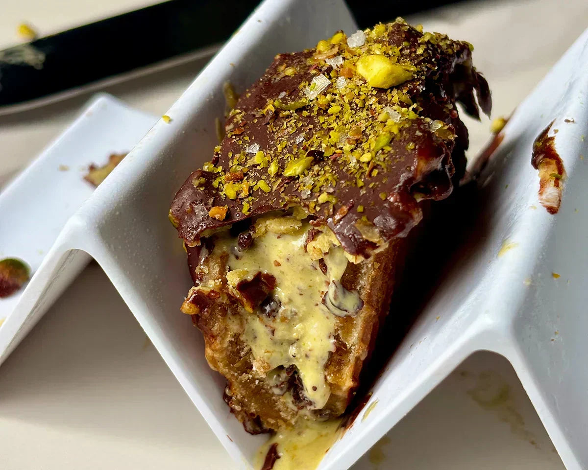 Pistachio Choco Tacos, Dubai Chocolate Choco Taco, Stroopwafels, Ice Cream Taco, Frozen Dessert, Nostalgic