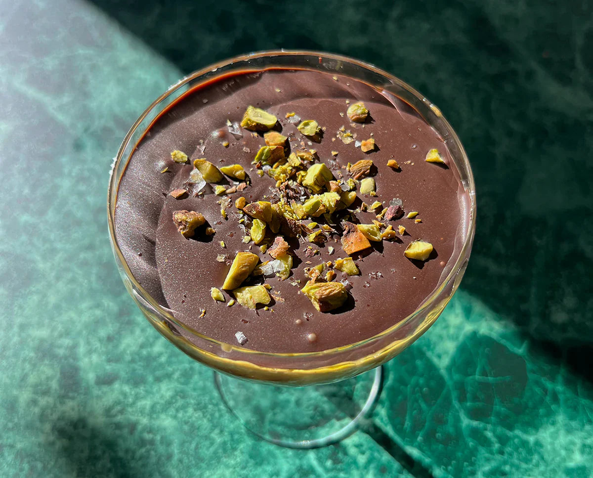 dubai chocolate tiramisu with pistachio crunch single serve dessert