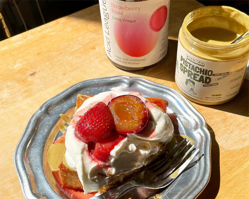 crispy honey butter pistachio toast