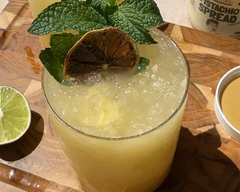 Pistachio Mai Tai, Summer Cocktail, Tropical Drink, Pineapple, Citrus, Nutty Cocktail