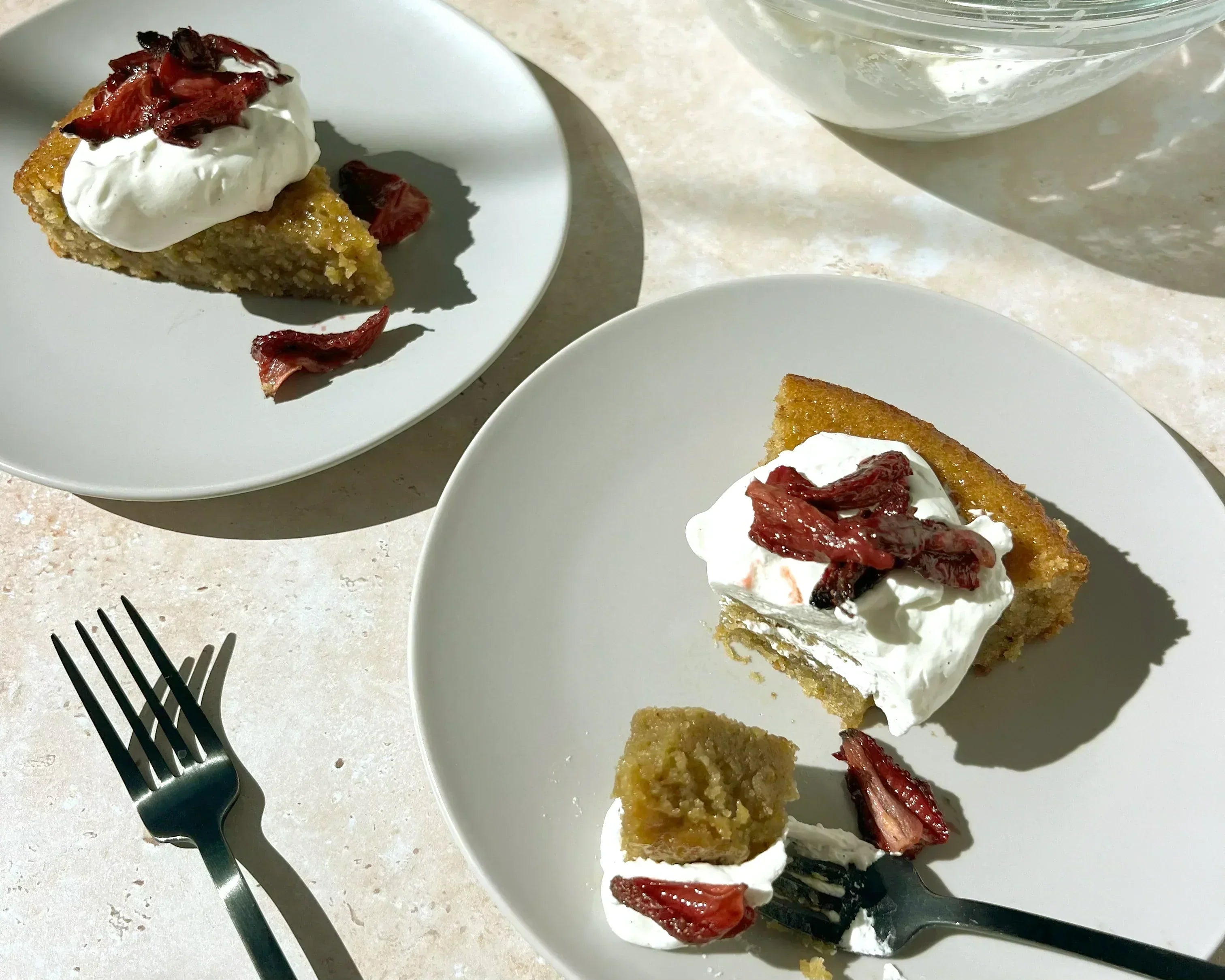 pistachio olive oil cake, birthday, home baker, whipped, summer, dessert