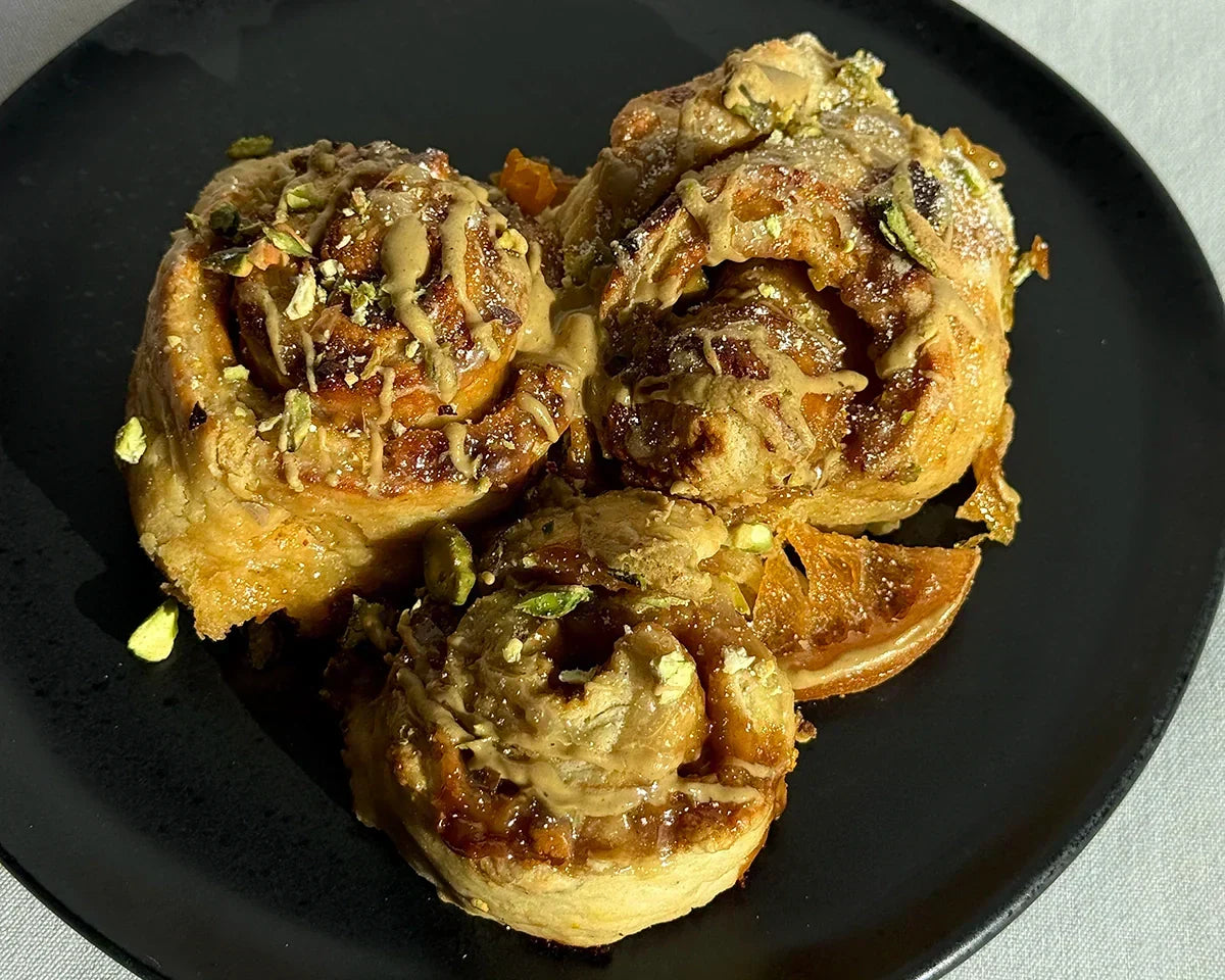 Pistachio Orange Rolls, Cardamom, Citrus Rolls, No-Yeast Dough, Brunch, Cinnamon Roll Style