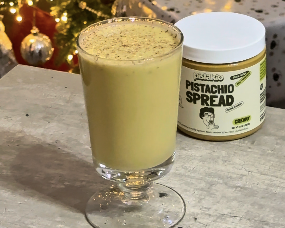 Pistachio Eggnog, Vegan Eggnog, Plant-Based, Holiday Drink, Dairy-Free, Christmas